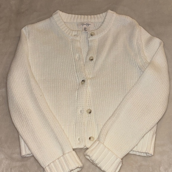 Jessica Simpson Cream Button-Up Cardigan - Picture 1 of 2